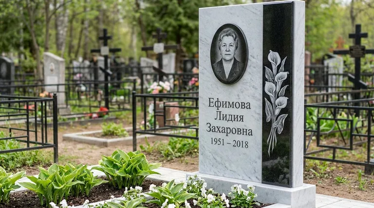 Памятник с гравировкой калл — выполненная работа «Ефимова» в Оренбурге
