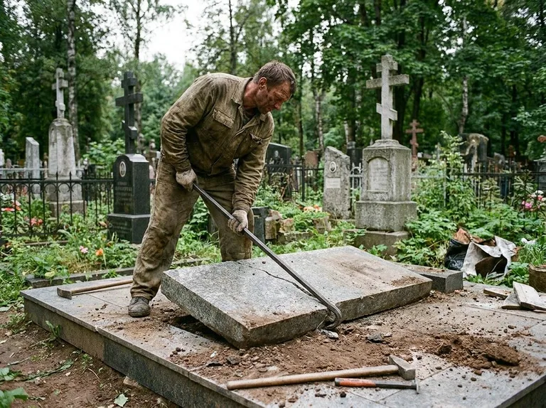 Демонтаж гранитной плитки и мощения участка в Оренбурге