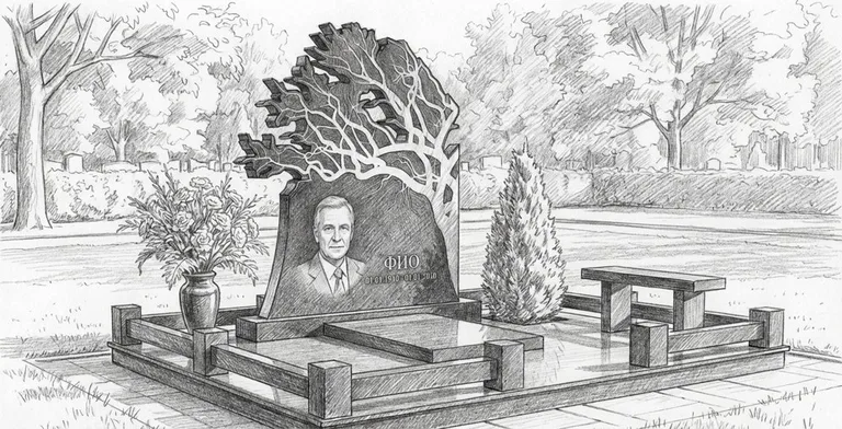 2D-набросок эскиза памятника — пример 8