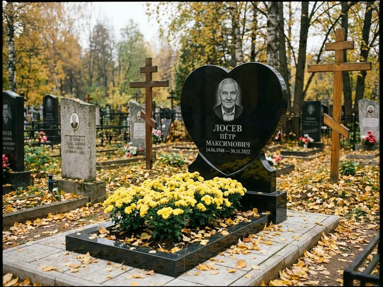 Керамический портрет пожилой женщины в Оренбурге