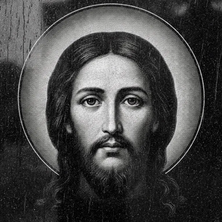 Эскиз иконы: «Моление о чаше» (полутон) — сюжетная композиция, гравировка на памятник в Оренбурге