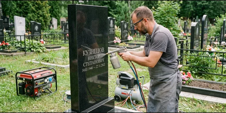 Гравировка с выездом — гравировка на памятник в Оренбурге