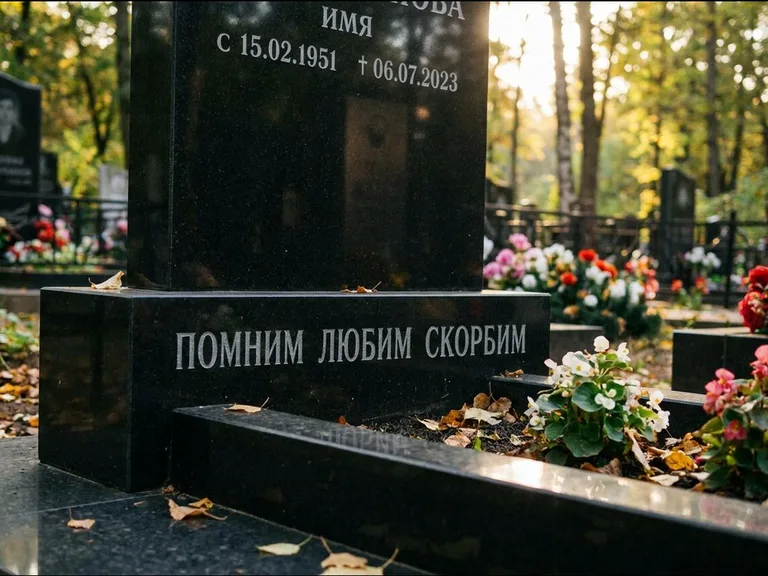 Эпитафия — гравировка с выездом на кладбище в Оренбурге