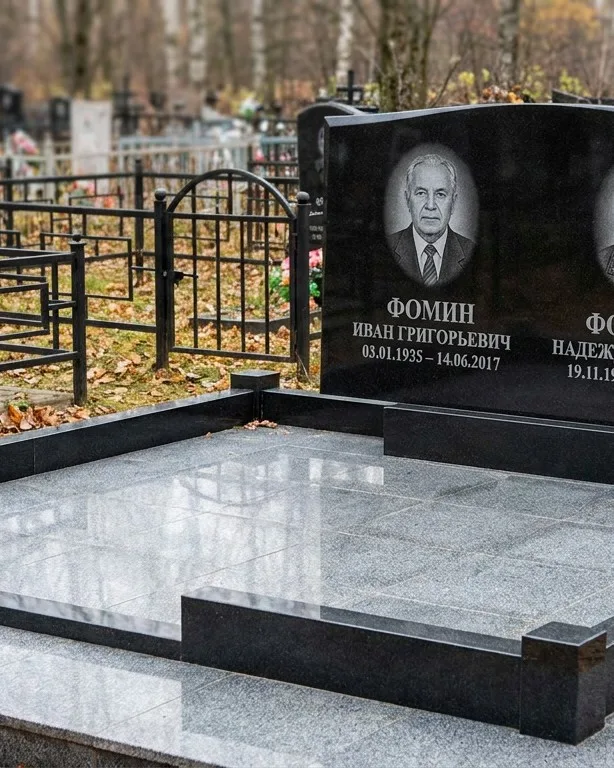 Премиум-комплекс под ключ с вазами и скамьёй в Оренбурге