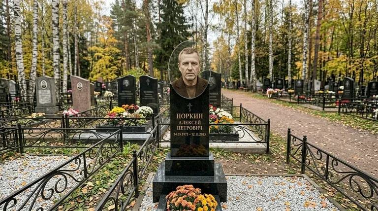 Портрет на стекле на вертикальной стеле в Оренбурге