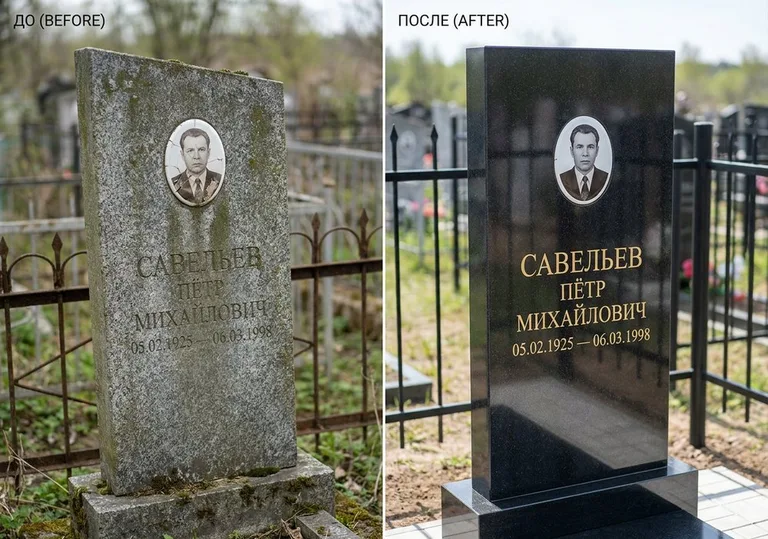Комплексная реставрация старого памятника: до и после в Оренбурге