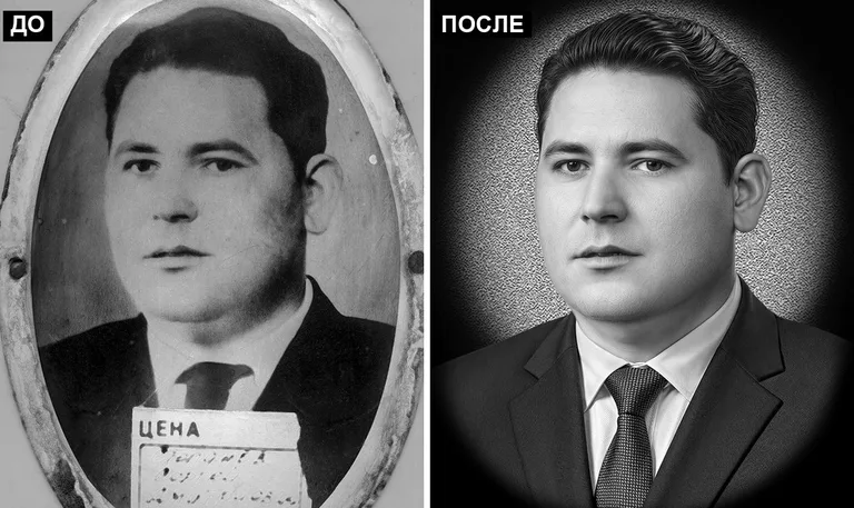 Ретушь фото на памятник — реставрация фотографии: до и после в Оренбурге