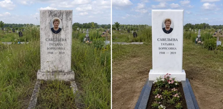Диптих №21: кованая оградка с пиками — очищена от ржавчины, подкрашена чёрным в Оренбурге