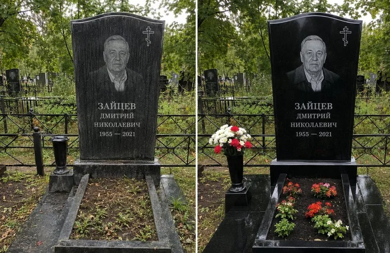 Уборка комплекса со скамьёй и плиткой до и после в Оренбурге