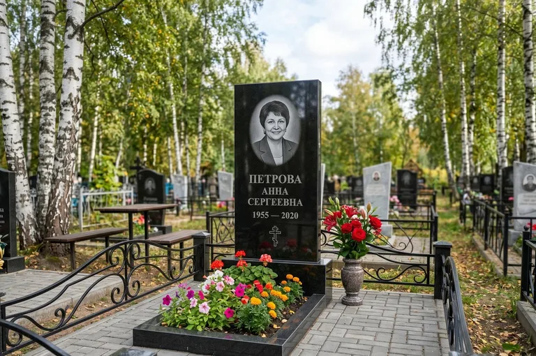 Установка гранитного памятника на могилу в Оренбурге