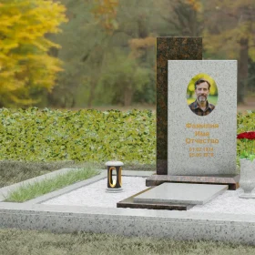Элегантный Гранитный вертикальный памятник - П114