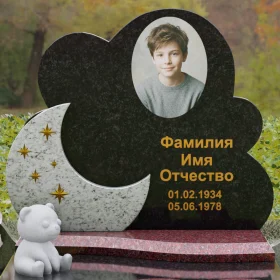 Вертикальный Гранитный памятник стандартный - П133