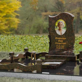 Гранитный вертикальный памятник – П160