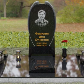 Гранитный вертикальный памятник – П161