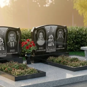Гранитный православный памятник - ПН071