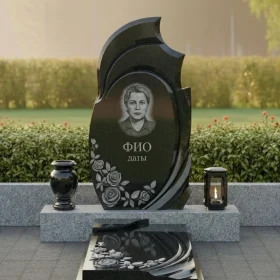 Светский гранитный мемориал вертикальный - ПН461