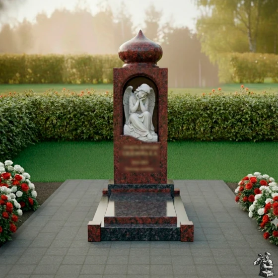 Памятник из гранита и мрамора в Альметьевске, гранит Лезниковский