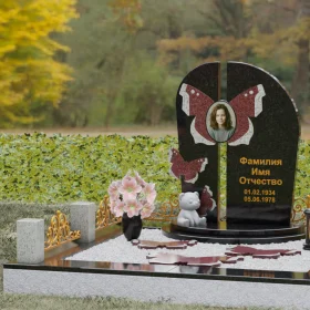 Вертикальный гранитный памятник светский - П238