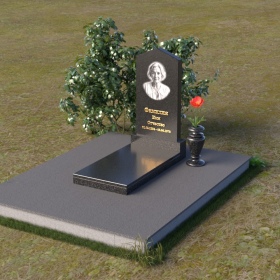 Вертикальный одиночный памятник - ПВ068