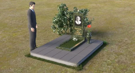 Комплект вертикального памятника