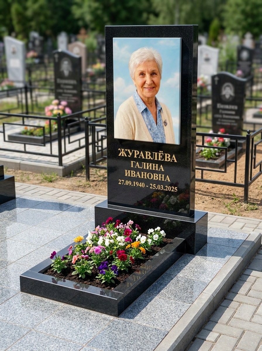 Портрет на памятнике в Оренбурге — Портрет в полный рост — керамогранит 400×600 мм