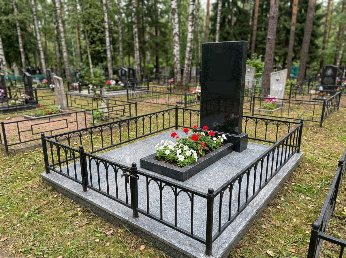Уборка могилы в Оренбурге — пример 3