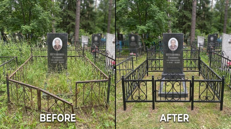 Установка ограды в Оренбурге — пример 2