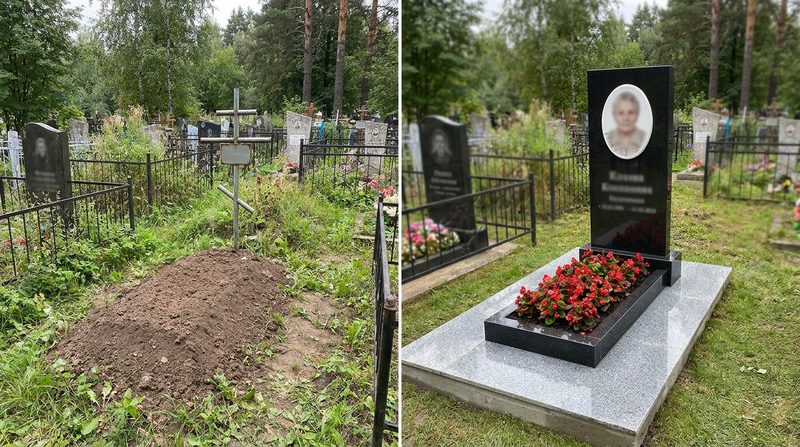 Установка памятника в Оренбурге — пример 2